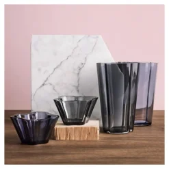 Iittala Aalto Vase Dunkelgrau 22 cm- Vasen