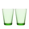 Iittala Kartio Glas Apfelgrün 2er Set 400 ml- Wassergläser