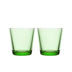 Iittala Kartio Glas Apfelgrün 2er Set 210 ml- Wassergläser
