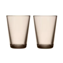 Iittala Kartio Glas Leinen 2er Set 400 ml- Wassergläser