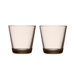 Iittala Kartio Glas Leinen 2er Set 210 ml- Wassergläser