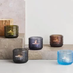 Iittala Kastehelmi Teelichthalter Grau 6,4 cm- Kerzenhalter