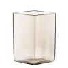 Iittala Ruutu Vase Leinen 11,5 x 14 cm- Vasen