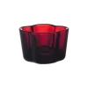 Iittala Teelichthalter Aalto Cranberry- Kerzenhalter
