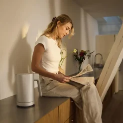 Jacob Jensen Elektrischer Wasserkocher Silberfarben- Kochgeschirr