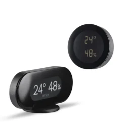 Jacob Jensen Klimastation Schwarz- Uhren & Wetterstationen