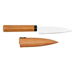 Kai Früchtemesser mit Holzscheide 10 cm- Koch- & Küchenmesser