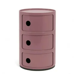 Kartell Componibili Container mit drei Fächern Malve- Beistelltische