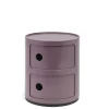 Kartell Componibili Container mit zwei Fächern Violett- Beistelltische