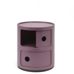 Kartell Componibili Container mit zwei Fächern Violett- Beistelltische