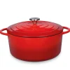 Küchenprofi Provence Bratentopf Rund Rot 28 cm- Kochgeschirr