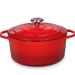 Küchenprofi Provence Bratentopf Rund Rot 24 cm- Kochgeschirr