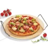 Küchenprofi Runder Pizza-Stein mit Gestell- Küchenhelfer