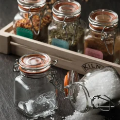 Kilner Gewürzgläser im Holzkasten 6er Set- Aufbewahrung (3)