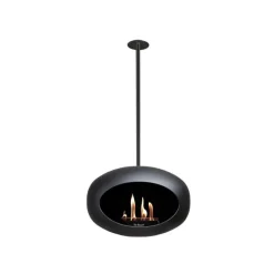 Le Feu Bioethanolkamin Sky Black/Black Pole 140 cm- Kamine