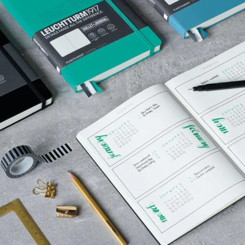 Leuchtturm1917 Bullet Journal Edition 2 Hardcover A5 Gelb Dotted- Schreibwaren