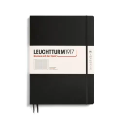 Leuchtturm1917 Notizbuch Master Slim A4+ Hardcover Schwarz Liniert- Schreibwaren