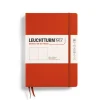 Leuchtturm1917 Notizbuch Medium A5 Hardcover Fox Red Blanko- Schreibwaren