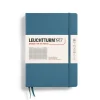 Leuchtturm1917 Notizbuch Medium A5 Hardcover Stone Blue Kariert- Schreibwaren