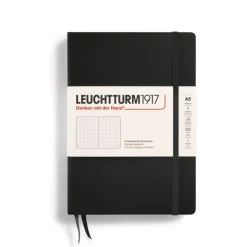 Leuchtturm1917 Notizbuch Medium A5 Hardcover Schwarz Dotted- Schreibwaren