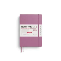 Leuchtturm1917 Tageskalender 2026 Medium A5 Hardcover Dusty Rose- Schreibwaren