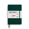 Leuchtturm1917 Wochenkalender 2026 & Notizbuch Medium A5 Hardcover Forest Green- Schreibwaren