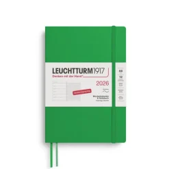 Leuchtturm1917 Wochenkalender 2026 & Notizbuch Medium A5 Softcover Spring Leaf- Schreibwaren