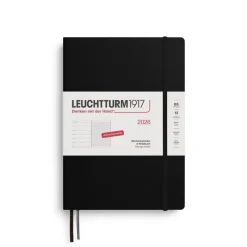 Leuchtturm1917 Wochenkalender 2026 Composition B5 Hardcover Schwarz- Schreibwaren