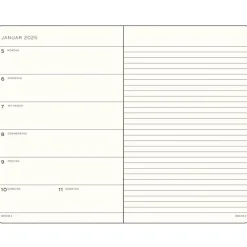 Leuchtturm1917 Wochenkalender 2026 Composition B5 Hardcover Port Red- Schreibwaren