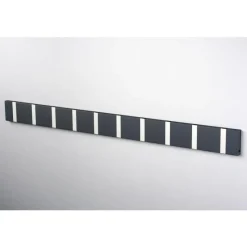 LoCa Knax Waagerechte Garderobenleiste 10 Haken Anthrazit- Garderoben