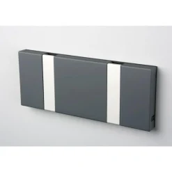 LoCa Knax Waagerechte Garderobenleiste 2 Haken Anthrazit- Garderoben