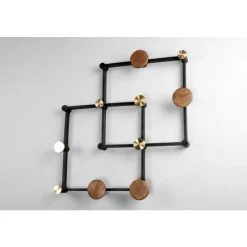 LoCa X-Tend Garderobenleiste Walnuss- Garderoben