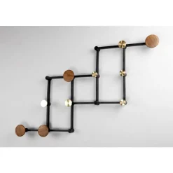 LoCa X-Tend Garderobenleiste Walnuss- Garderoben