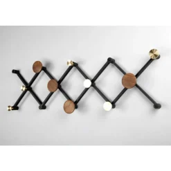 LoCa X-Tend Garderobenleiste Walnuss- Garderoben