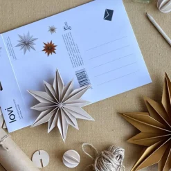 Lovi Dekor-Stern Naturfarben 15 cm- Figuren & Objekte