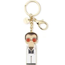 Lucie Kaas Sketch.Inc Schlüsselanhänger Elton In White Outfit- Unterwegs