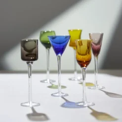 Lyngby Glas Coloured Schnapsglas 6er Set- Spirituosengläser
