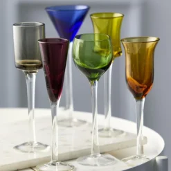 Lyngby Glas Coloured Schnapsglas 6er Set- Spirituosengläser