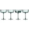 Lyngby Glas Vienna Champagnerschale Grün 4er Set- Champagnergläser