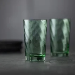 Lyngby Glas Vienna Highballglas Grün 4er Set- Spirituosengläser
