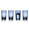 Lyngby Glas Vienna Highballglas Blau 4er Set- Spirituosengläser
