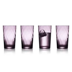 Lyngby Glas Vienna Highballglas Purple 4er Set- Spirituosengläser