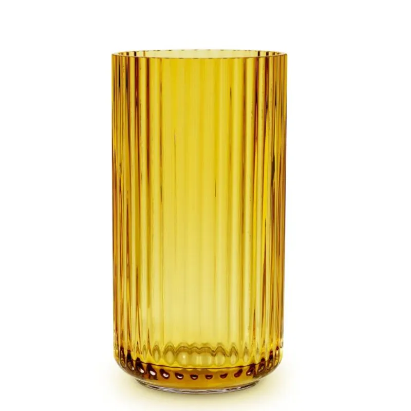 Lyngby Vase Glas Amber 15 cm- Vasen