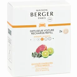 Maison Berger Paris Maison Berger Autoduft Nachfüller Pikante Zitrusfrische- Nachfüller & Stäbchen