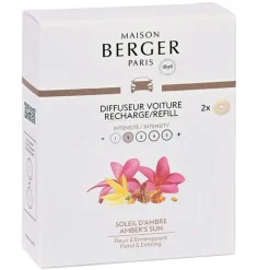 Maison Berger Paris Maison Berger Autoduft Nachfüller Sonniger Amber- Nachfüller & Stäbchen