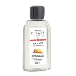 Maison Berger Paris Maison Berger Bouquet Nachfüller Genüssliches Orange-Zimt-Aroma 200 ml- Nachfüller & Stäbchen