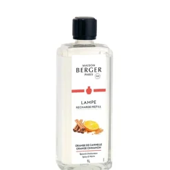 Maison Berger Paris Maison Berger Genüssliches Orange-Zimt-Aroma 1 Liter- Nachfüller & Stäbchen