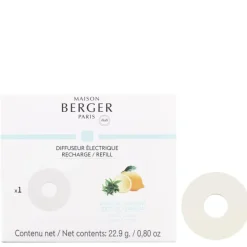 Maison Berger Paris Maison Berger Keramik-Nachfüller zu portablem E-Diffuser Belebende Zitronenverbene- Nachfüller & Stäbchen