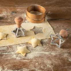 Marcato Biscottini Ausstecher-Set Stern & Blume- Küchenhelfer