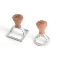 Marcato Ravioli Ausstecher-Set Kreis & Quadrat- Küchenhelfer